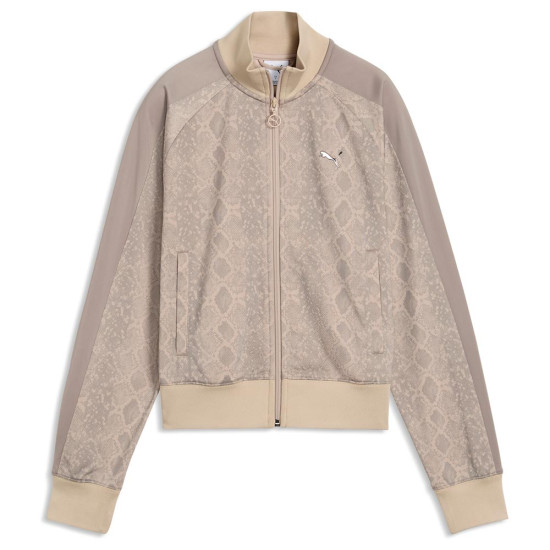 Puma Γυναικεία ζακέτα T7 Snake Print Short Track Top